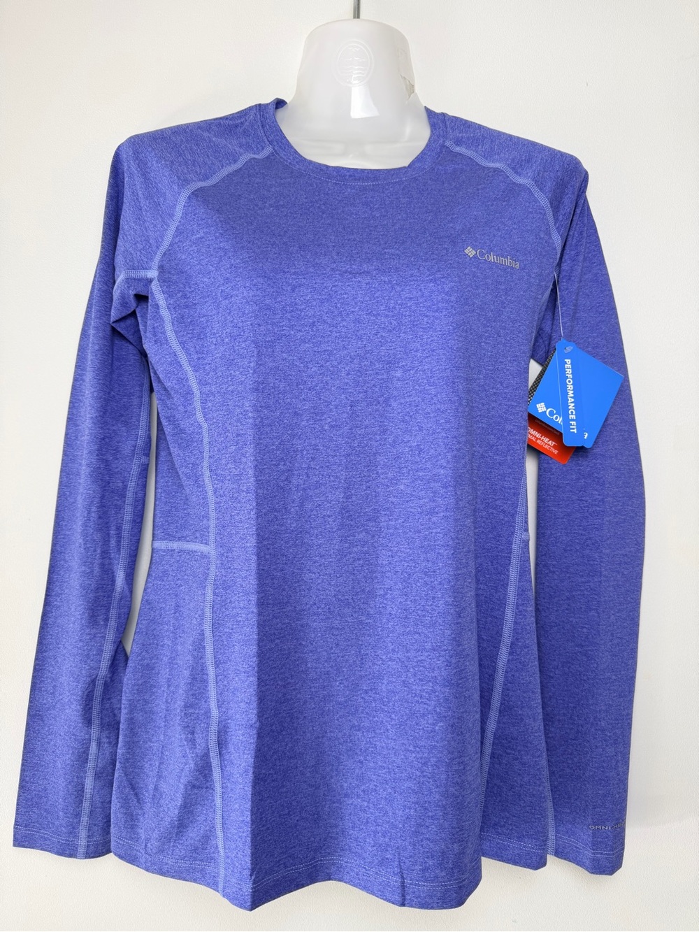 Columbia Omni-Heat Women's Crew Neck Long Sleeve Performance Top Purple S